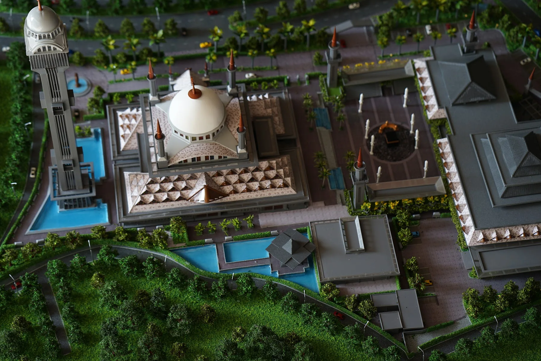 Masjid Raya Bogor scale model overview.